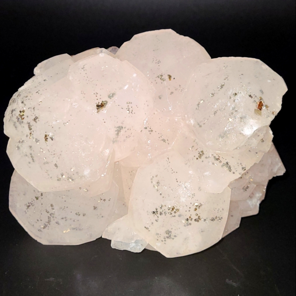 UV Reactive Pink Calcite with Pyrite - Almost 3lbs!